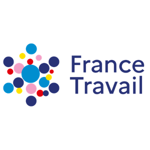 Logo France Travail, partenaire de l'Atelier SIIS, prestataire de services