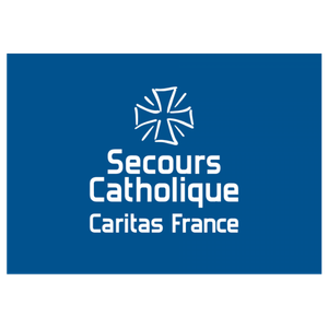 Logo Secours Catholique, partenaire de l'Atelier SIIS, prestataire de services en Isère